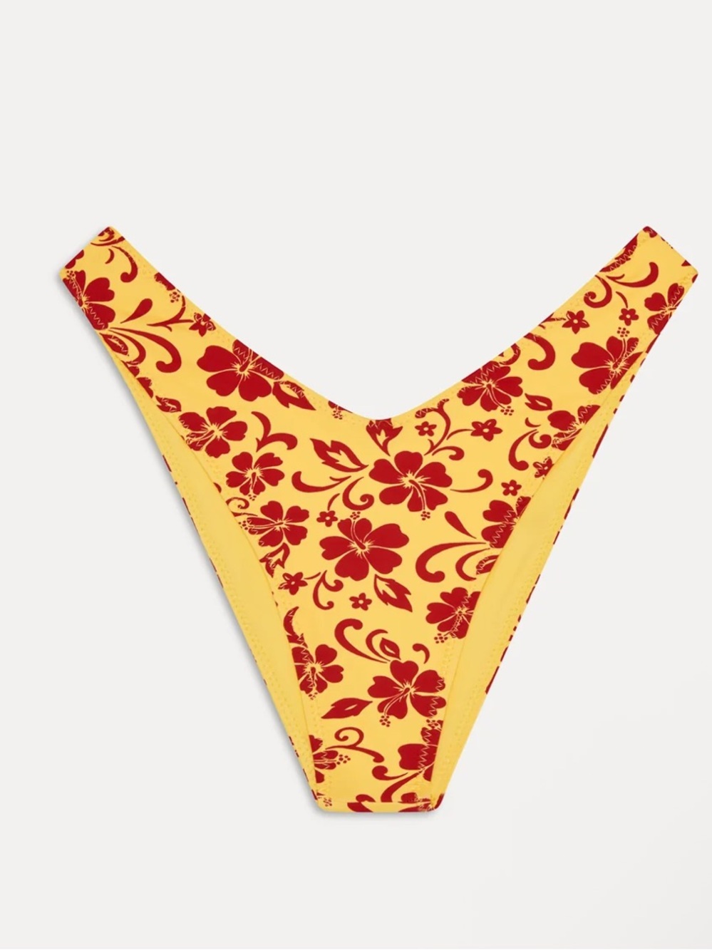 New! Frankie's Bikinis Enzo High-Cut Bikini Bottom favorite flower 34389
